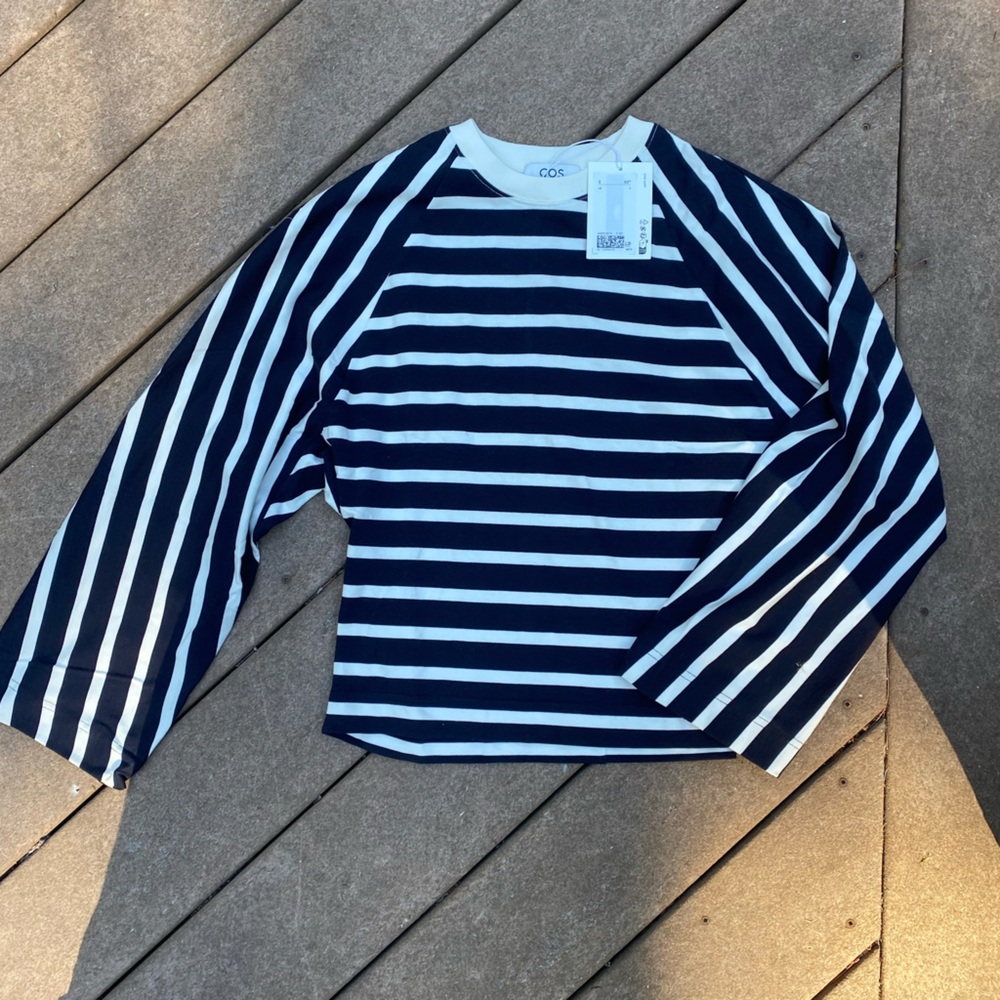 COS NWT Striped Long Sleeve T-Shirt